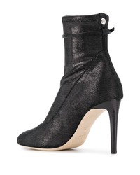 schwarze Leder Stiefeletten von Giuseppe Zanotti