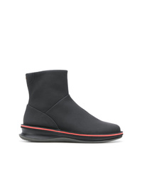 schwarze Leder Stiefeletten von Camper