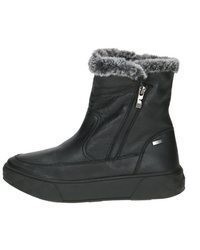 schwarze Leder Stiefeletten von Caprice