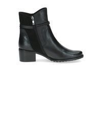 schwarze Leder Stiefeletten von Caprice