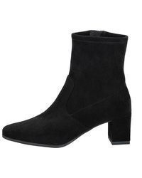 schwarze Leder Stiefeletten von Caprice