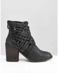 schwarze Leder Stiefeletten von Free People