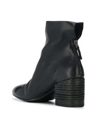 schwarze Leder Stiefeletten von Marsèll