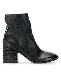 schwarze Leder Stiefeletten von Marsèll