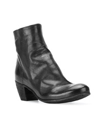 schwarze Leder Stiefeletten von Officine Creative