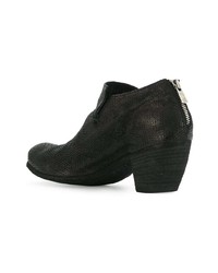 schwarze Leder Stiefeletten von Officine Creative