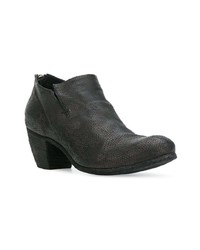 schwarze Leder Stiefeletten von Officine Creative