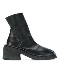 schwarze Leder Stiefeletten von Marsèll