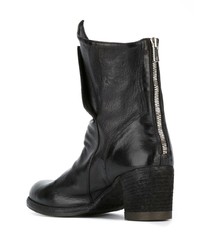 schwarze Leder Stiefeletten von Officine Creative