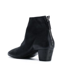 schwarze Leder Stiefeletten von Marsèll