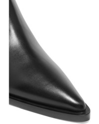 schwarze Leder Stiefeletten von Acne Studios