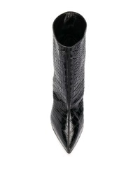 schwarze Leder Stiefeletten von Alexandre Vauthier