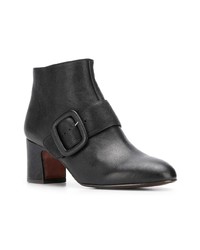 schwarze Leder Stiefeletten von Chie Mihara