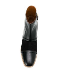 schwarze Leder Stiefeletten von Malone Souliers