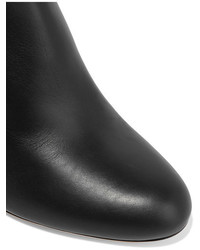 schwarze Leder Stiefeletten von Jimmy Choo