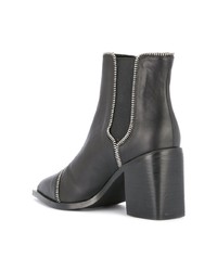 schwarze Leder Stiefeletten von Senso