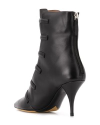 schwarze Leder Stiefeletten von Tabitha Simmons