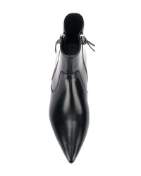 schwarze Leder Stiefeletten von Isabel Marant