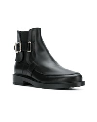 schwarze Leder Stiefeletten von Tod's