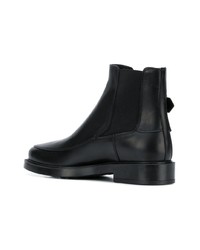 schwarze Leder Stiefeletten von Tod's