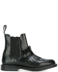 schwarze Leder Stiefeletten von Dr. Martens