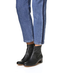 schwarze Leder Stiefeletten von Rachel Comey