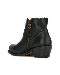 schwarze Leder Stiefeletten von Fiorentini+Baker