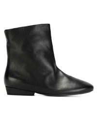 schwarze Leder Stiefeletten von Marsèll