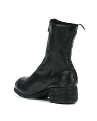 schwarze Leder Stiefeletten von Guidi