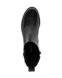 schwarze Leder Stiefeletten von Gabor