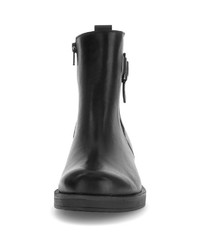 schwarze Leder Stiefeletten von Gabor