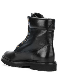 schwarze Leder Stiefeletten von Bally