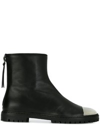 schwarze Leder Stiefeletten von Giuseppe Zanotti Design