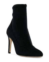 schwarze Leder Stiefeletten von Giuseppe Zanotti Design