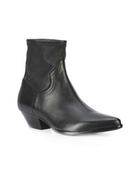 schwarze Leder Stiefeletten von Tamara Mellon