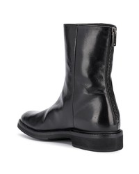 schwarze Leder Stiefeletten von Pantanetti