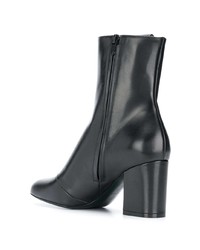 schwarze Leder Stiefeletten von Mulberry