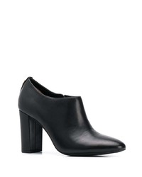 schwarze Leder Stiefeletten von Lauren Ralph Lauren