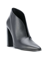 schwarze Leder Stiefeletten von Stella McCartney