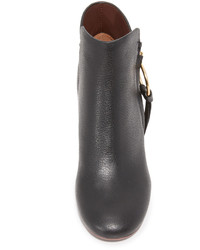 schwarze Leder Stiefeletten von See by Chloe