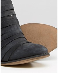 schwarze Leder Stiefeletten von Free People