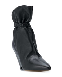 schwarze Leder Stiefeletten von Isabel Marant Etoile