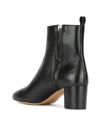 schwarze Leder Stiefeletten von Isabel Marant Etoile