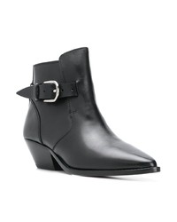 schwarze Leder Stiefeletten von Isabel Marant Etoile