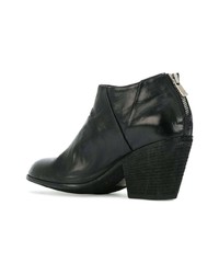 schwarze Leder Stiefeletten von Officine Creative