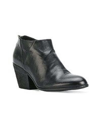 schwarze Leder Stiefeletten von Officine Creative