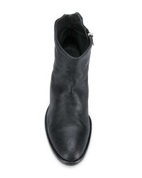 schwarze Leder Stiefeletten von Officine Creative