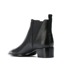 schwarze Leder Stiefeletten von Acne Studios