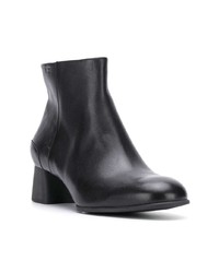 schwarze Leder Stiefeletten von Camper