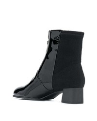 schwarze Leder Stiefeletten von Camper